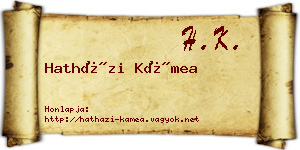 Hatházi Kámea névjegykártya